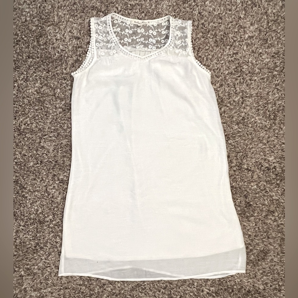 Womens Indigo rose white lace dress Size S